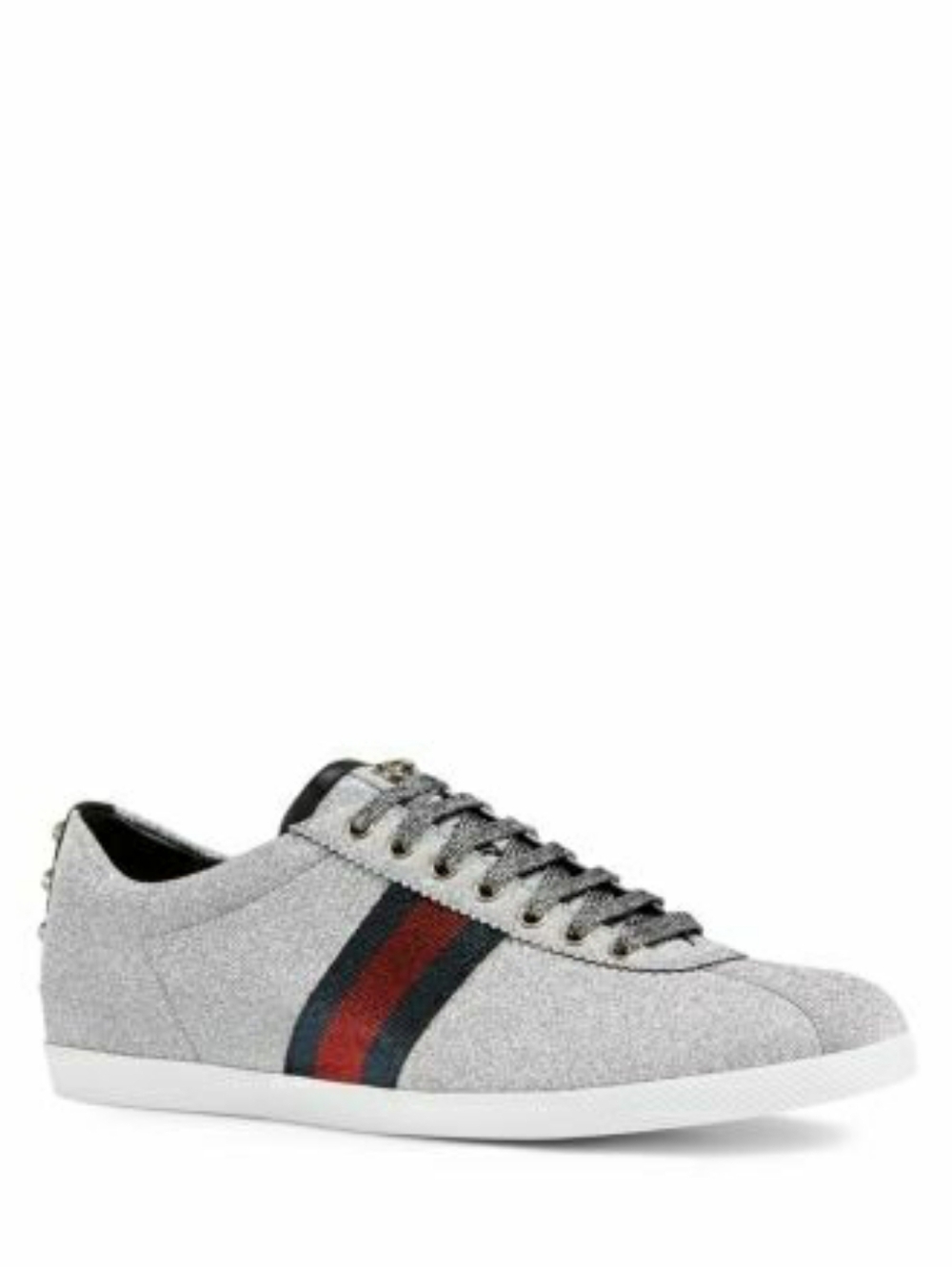 Authentic Gucci Men's Bambi Web Glitter Sneakers - Picture 9 of 9